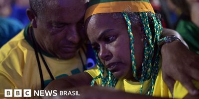 Legenda da foto, Derrota do Brasil para Noruega deixou torcedores frustrados e questionando o fut...