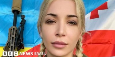 Legenda da foto, Keti Leshkasheli descobriu que sua imagem estava sendo usada para atrair usuári...