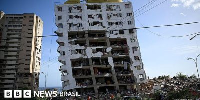 Legenda da foto, Os dois terromotos ocorreram no intervalo de 39 segundos entre um e outro nesta ...