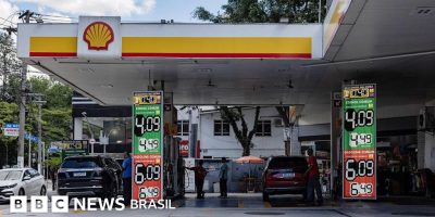 Legenda da foto, Brasil investiu em alternativas ao petróleo, o que protege o país contra merca...