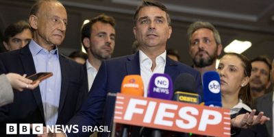Legenda da foto, Flávio evitou responder se votará contra ou a favor ao fim da escala 6x1