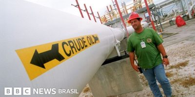 Legenda da foto, Os Estados Unidos recorrem ao petróleo armazenado na reserva estratégica em si...