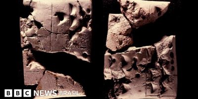 Legenda da foto, Uma misteriosa decisão tomada 5 mil anos atrás levou à maneira como contamos ...