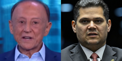 Presidente da Fiesp, Paulo Skaf, e o presidente do Senado, Davi Alcolumbre