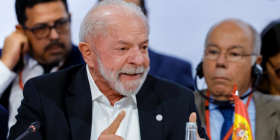 Presidente Lula (PT) durante a quarta Reunião de Alto Nível do Fórum em Defesa da Democracia, ...