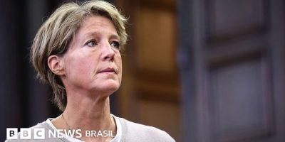 Legenda da foto, Christina Block, de 53 anos, nega ter conhecimento do plano para sequestrar os p...