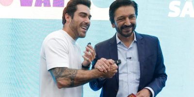 Ex-presidente da SPTuris Gustavo Pires e o prefeito de São Paulo, Ricardo Nunes