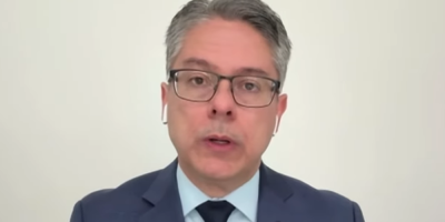 O senador Alessandro Vieira (MDB-SE), relator do Projeto Antifacção no Senado, concedeu entrevi...