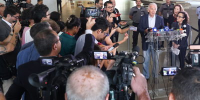 O ministro da Defesa do Brasil, José Múcio., durante coletiva de imprensa