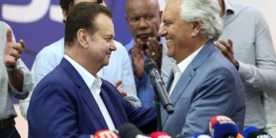 Gilberto Kassab, presidente do PSD, e Ronaldo Caiado, pré-candidato à Precisência